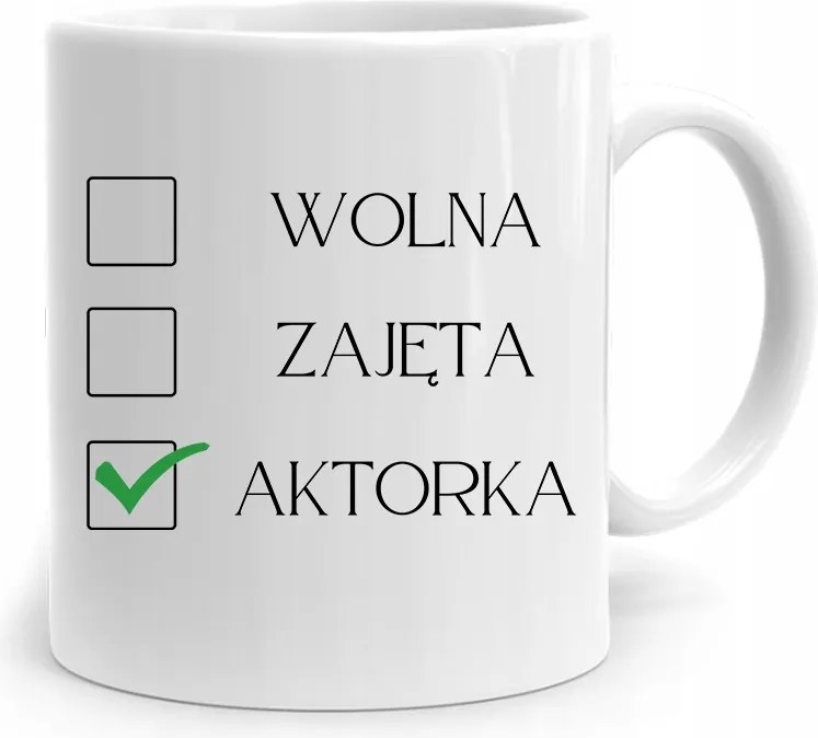 Színésznőnek Születésnapi Ajándék Bögre fényképes nyomtatással