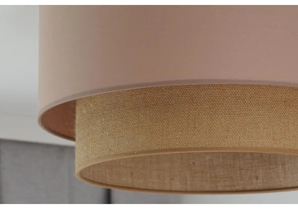 Duolla - Mennyezeti lámpa BOHO 1xE27/15W/230V átm. 45 cm bézs/barna