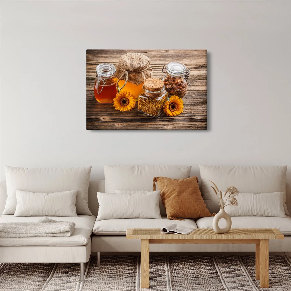 Kép - Csendélet mézes csészékkel (90x60 cm)