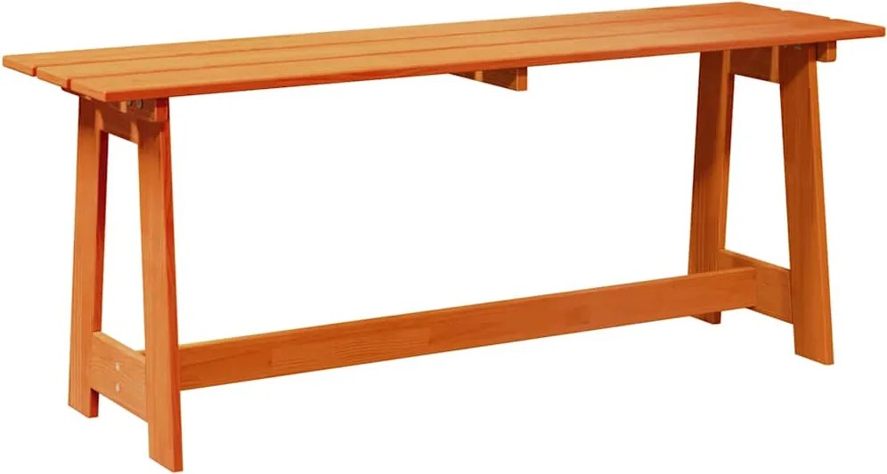 vidaXL Kerti pad Barna 119 x 47 x 35 cm Tömör fenyőfa