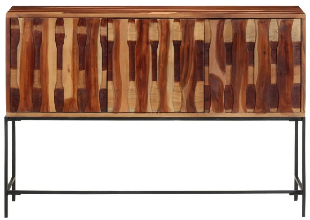 tömör akácfa tálalószekrény 110 x 28 x 76 cm