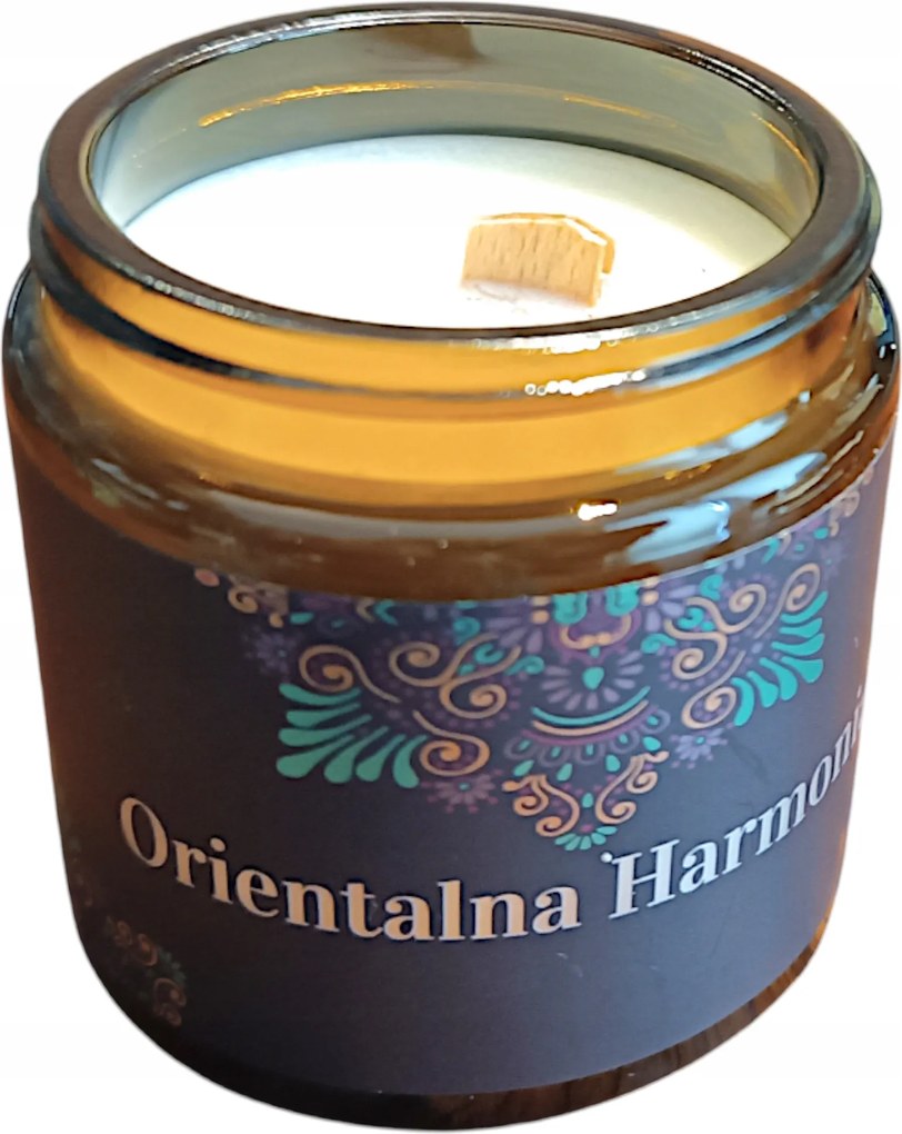 Szójagyertya Illatos Fából Kanóc Természetes Keleti Harmónia 100ml