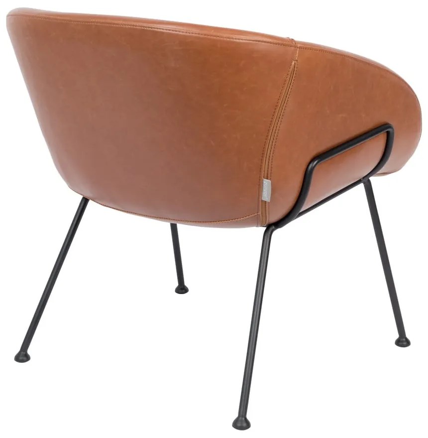 Feston barna műbőr fotel - Zuiver