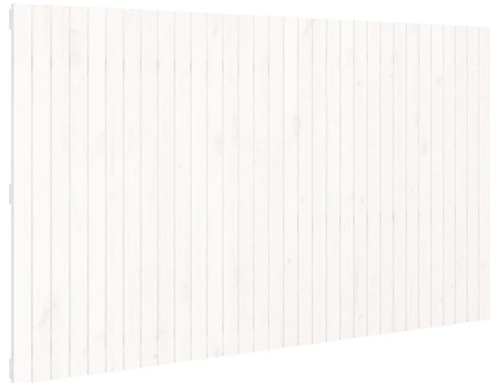 fehér tömör fenyőfa fali fejtámla 204 x 3 x 110 cm