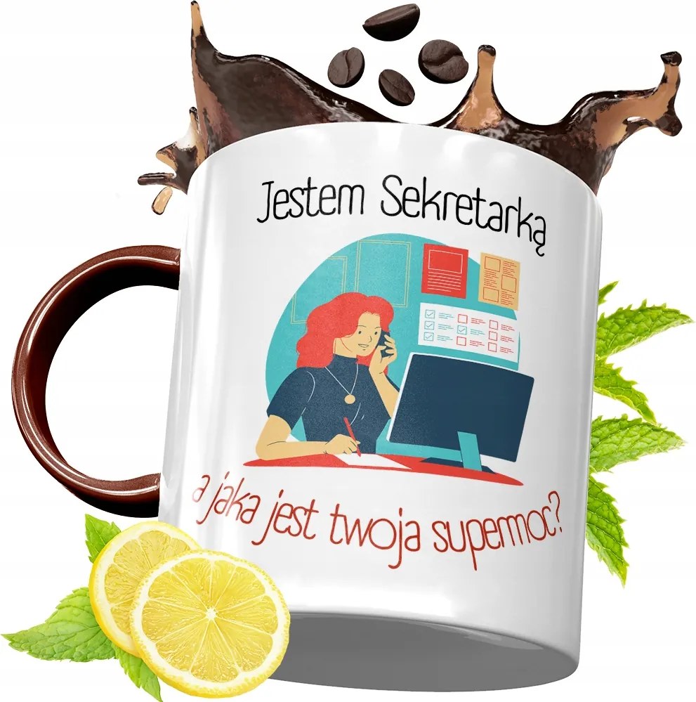 Bordó Bögre Titkárnőnek Születésnapi Ajándék fényképes nyomtatással