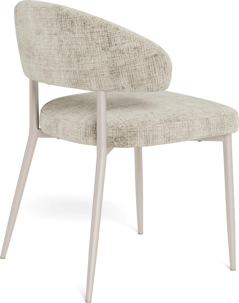 MAZZONI EXPORT IRIS Bézs (Juto 4 szövet)/szürke-bézs váz (cashmere) - MODERN KÁRPITOZOTT SZÉK BOHO STÍLUSÚ NAPPALIBA/ÉTKEZŐBE