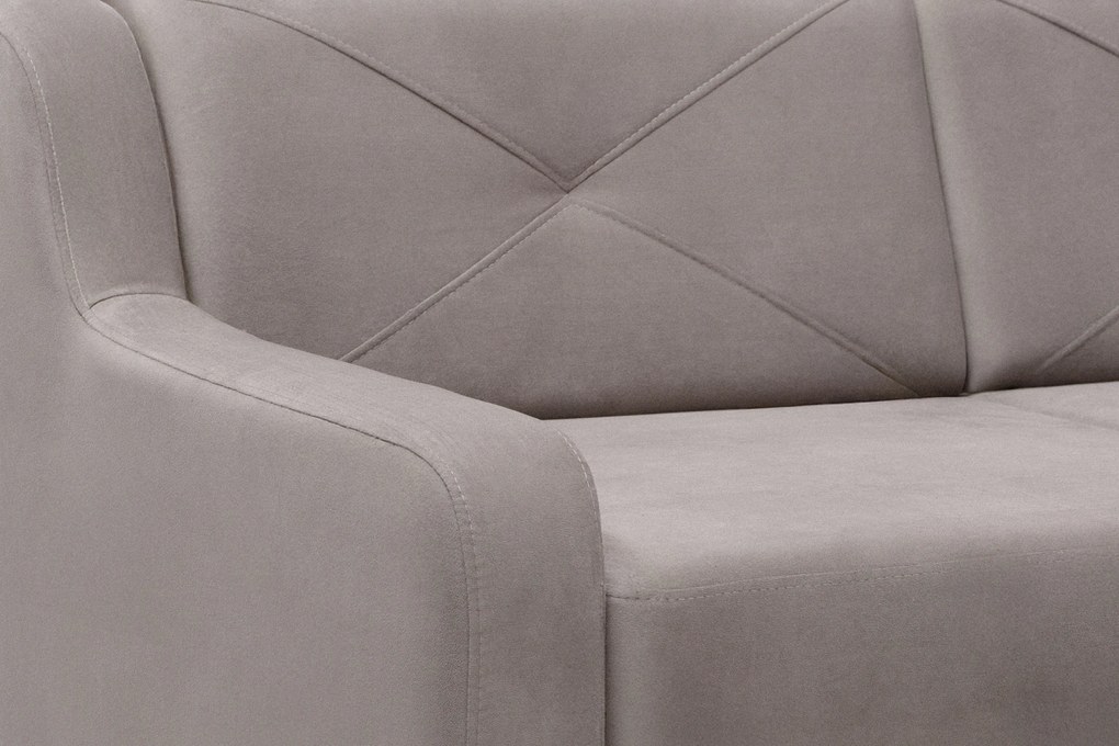 Laksaro sarokkanapé ágyfunkcióval jobb oldali - sötétbézs bársony Jasmine 25