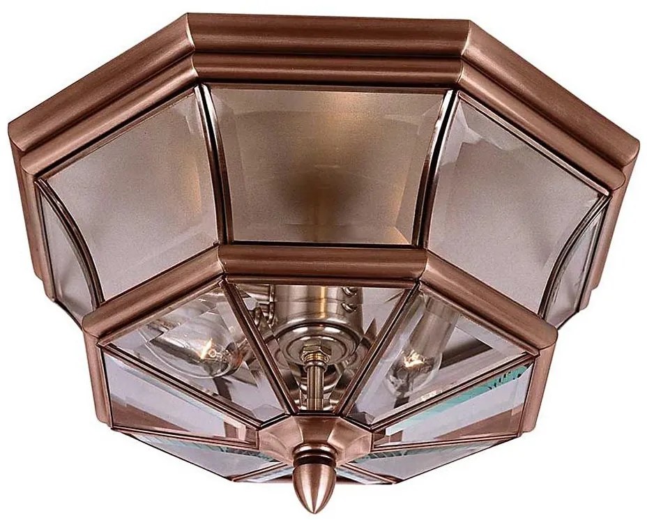 Quoizel QZ-NEWBURY-F-AC - NEWBURY kültéri mennyezeti lámpatest 3xE14/60W/230V IP44