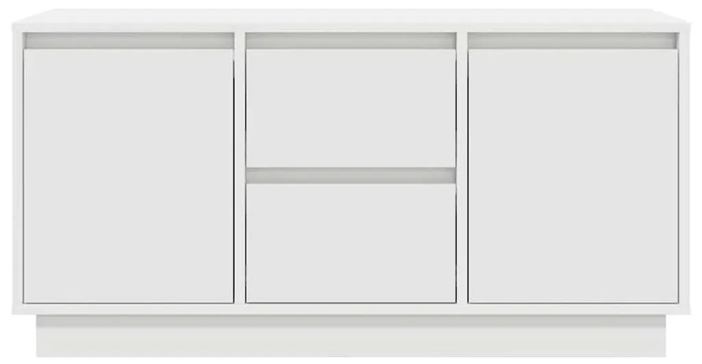 fehér TV-szekrény LED-lámpákkal 100x41x50 cm