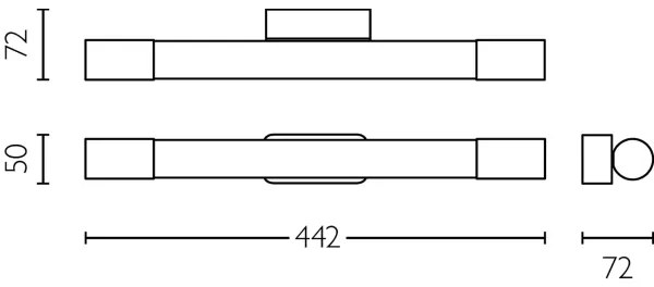 Philips - Fürdőszobai tükörmegvilágító ROVER LED/5W/230V IP44 fekete