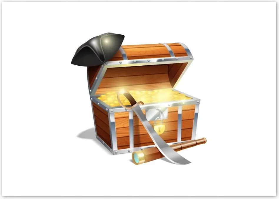 Poszterek A4 Szint Kalóz kincse gyerekeknek