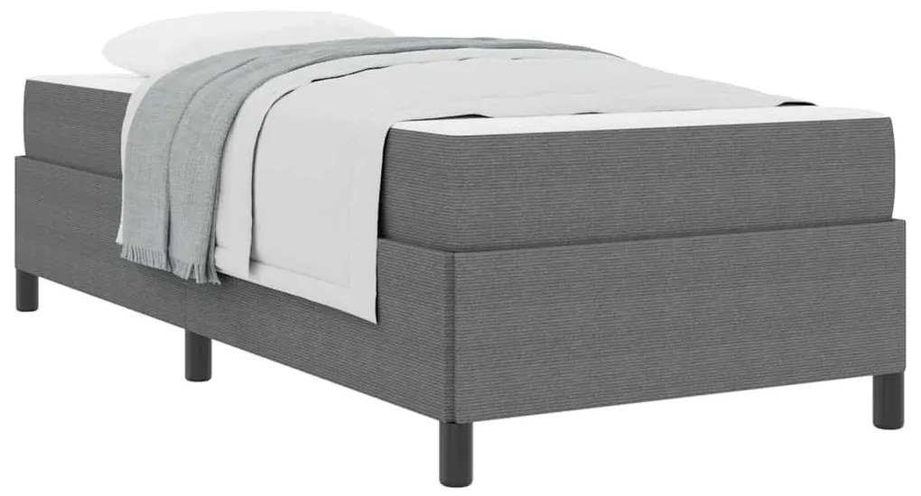 Ágykeret Világosszürke 90 x 190 cm Bársony anyag