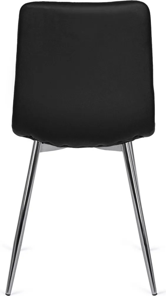 Szék fekete színben, műbőr kárpitozással. ENZO