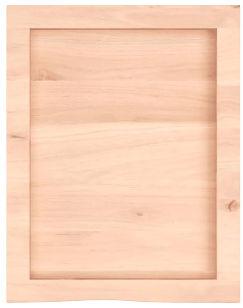 kezeletlen tömör tölgyfa fali polc 40x50x(2-6) cm