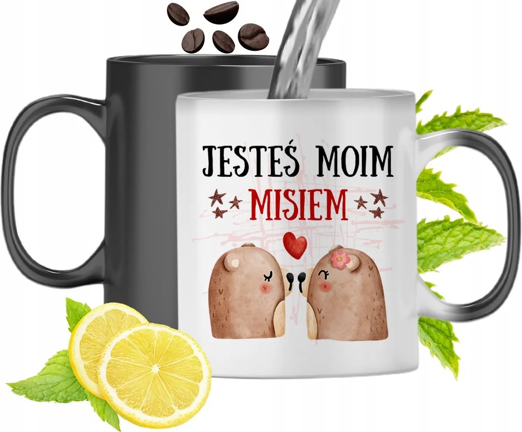 Mágikus Bögre Mackóval Színváltós Mackó Nyomtatott Fényképpel