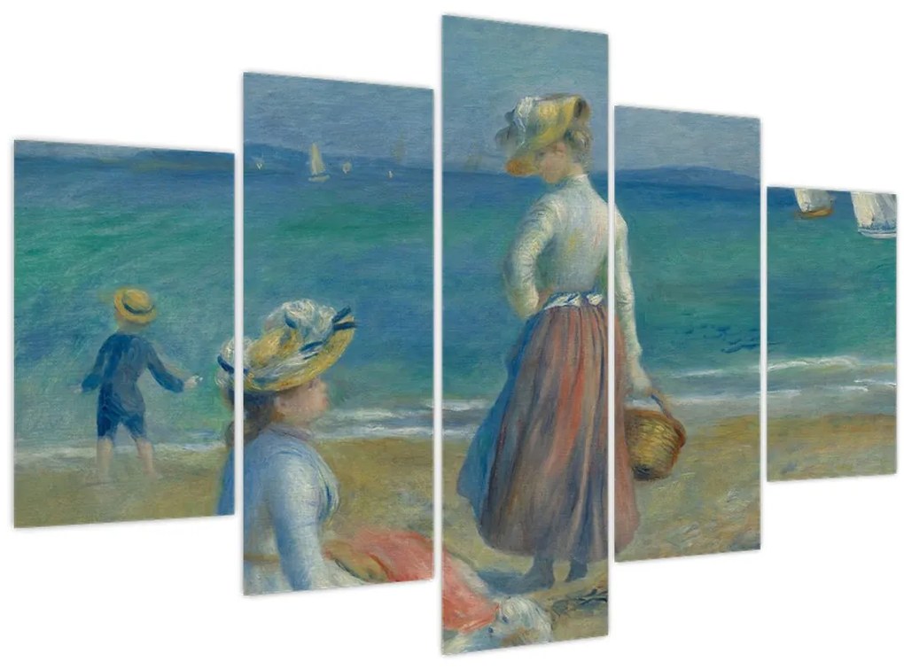 Kép - Auguste Renoir, Figures on the Beach, reprodukciók (150x105 cm)