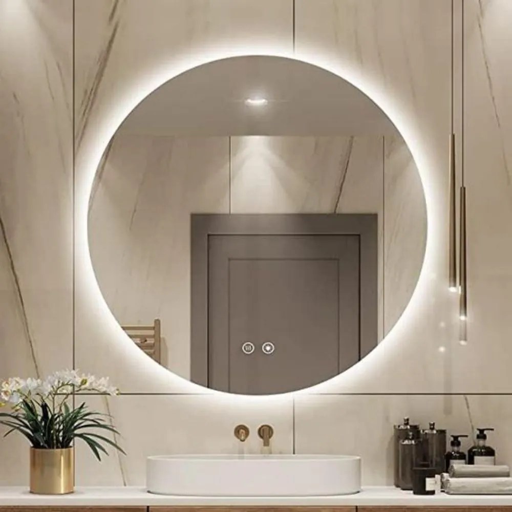 Universe Lighting LED tükör - fényerő + színhőmérséklet szabályozás - Ø 60 cm