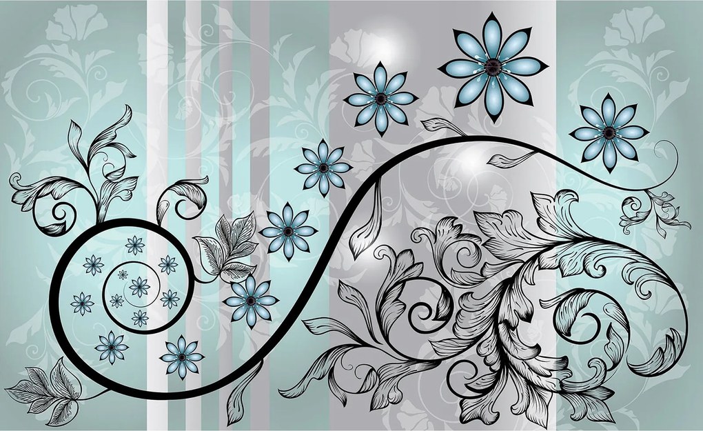 Fotótapéta Virágos Absztrakt Pasztell Harmónia Flóra 250x175 +ragasztó