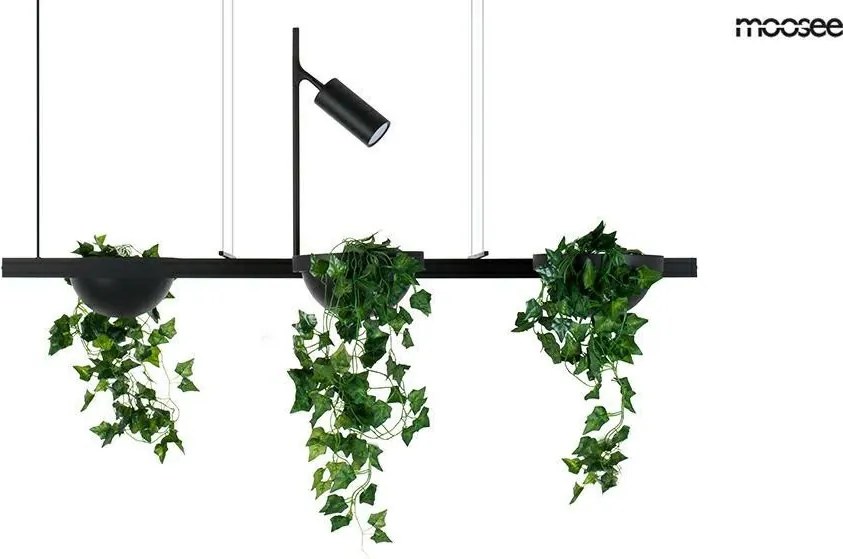 KING HOME MSE1501100210 PLANT Modern Függesztett Lámpa Fekete LED IP20