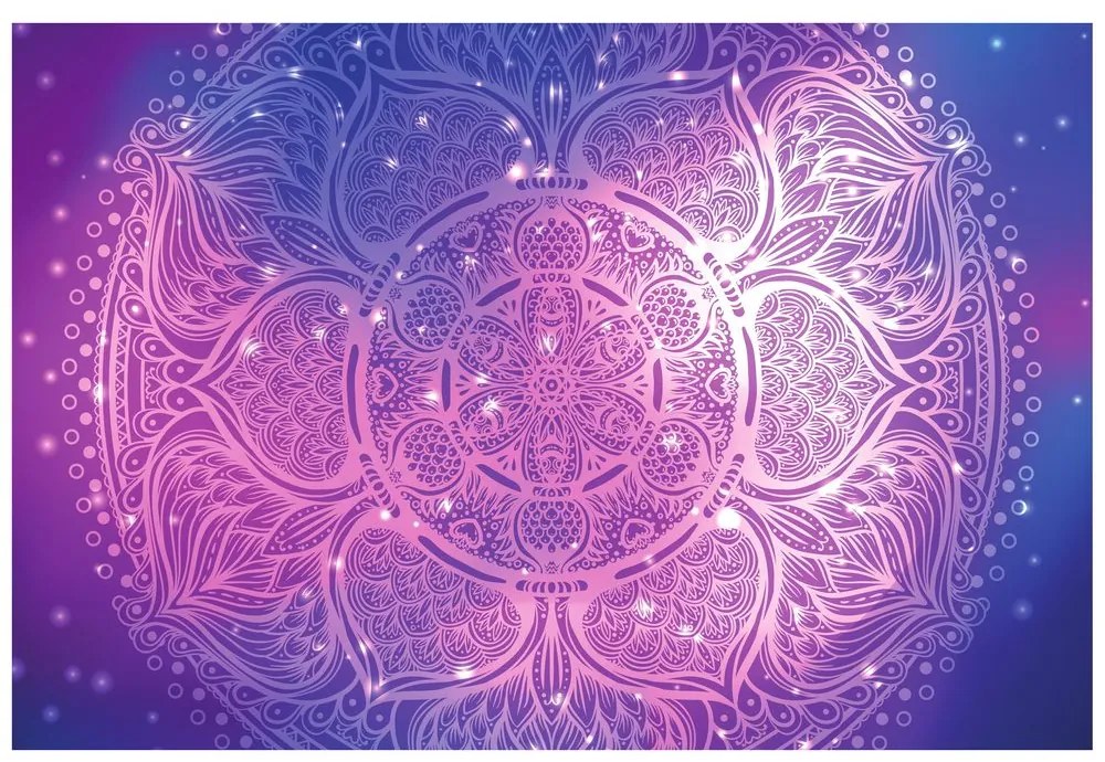 Tapéta indiai Mandala galaktikus háttérrel
