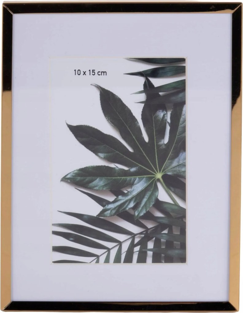 Fényképkeret Fém Arany Elegáns Passe-partout 20,8X15,5X1 CM