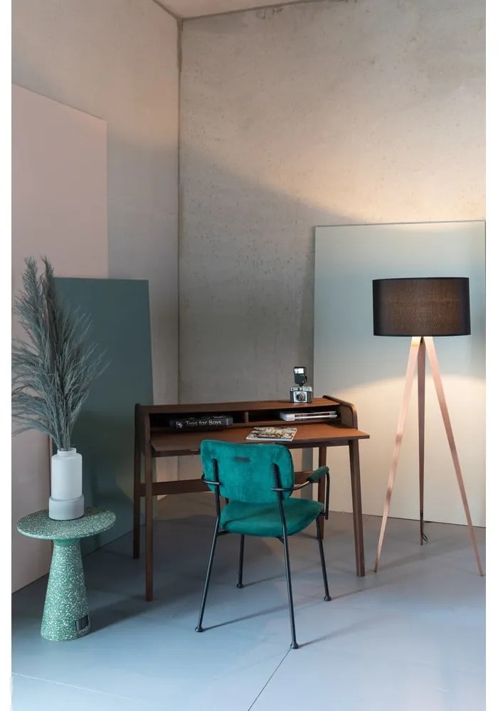 Barbier barna íróasztal kihúzható asztallappal - Zuiver