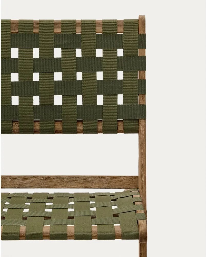 Zöld tömörfa kerti fotel Chabeli – Kave Home