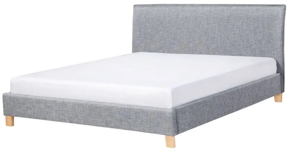 Franciaágy 160 cm SANCHEZ (ágyráccsal) (szürke). 1007521