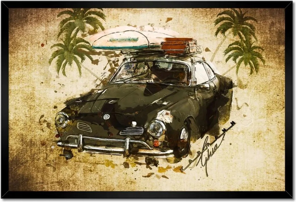 Poszterek keretben 60x40 Volkswagen Karmann Ghia