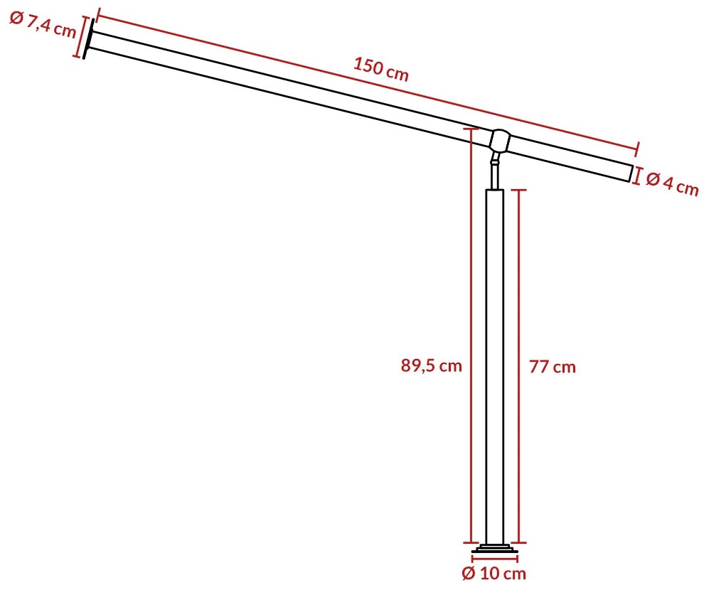 monzana® Lépcsőkorlát - 150 cm