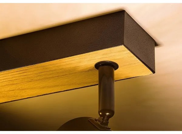 Rabalux 71152 - Spotlámpa METTA 2xE14/40W/230V tölgy