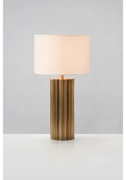 Markslöjd 108669 - Asztali lámpa HASHIRA 1xE27/40W/230V fehér/réz