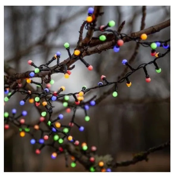 Eglo -LED kültéri karácsonyi fényfüzér BERRY MINI 700xLED/8 üzemmód 19m többszínű IP44