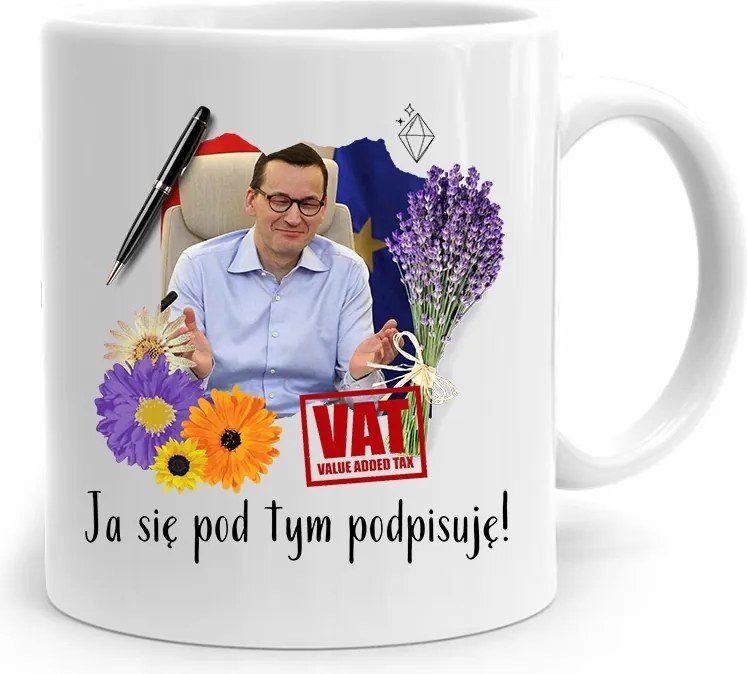 Bögre Politikus Miniszterelnök Mateusz Morawiecki Pis