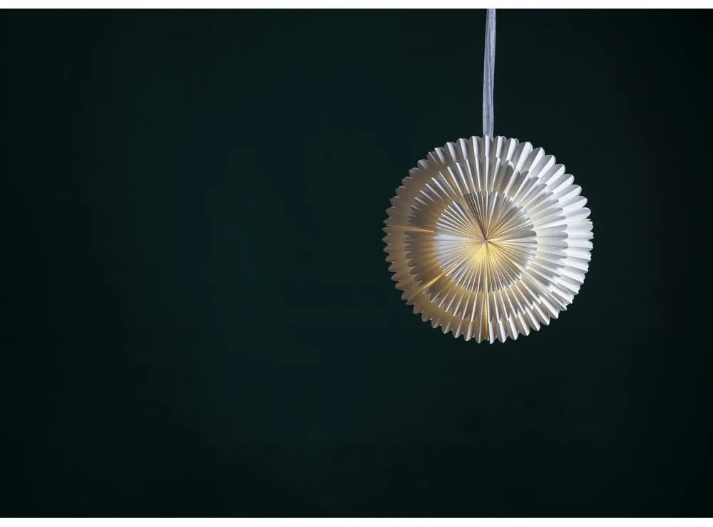 Fehér karácsonyi fénydekoráció ø 50 cm Frost - Star Trading