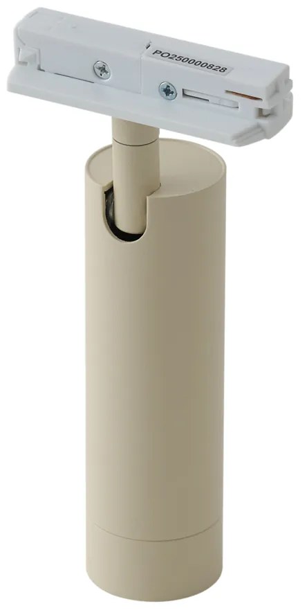 Modern bézs spotlámpa fehér adapterrel 1 fázisú sínrendszerhez GU10 35mm - Iconic Jeana Luxe
