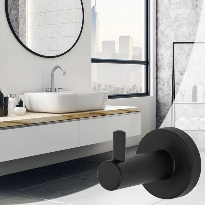 Fürdőszoba fogas Black 322210