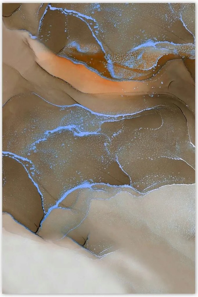 Poszterek 80x120 Márvány mozaik Bronz