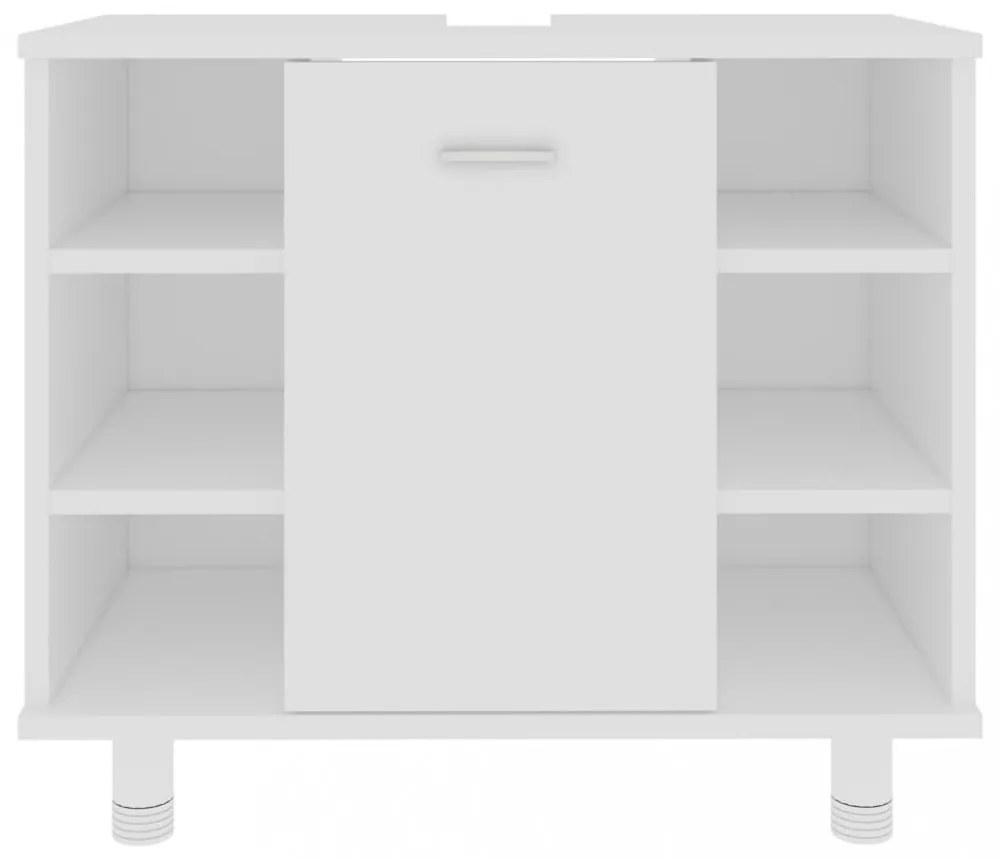 vidaXL fehér szerelt fa fürdőszobaszekrény 60 x 32 x 53,5 cm