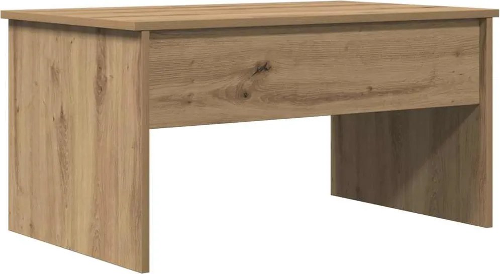 vidaXL kézműves tölgy színű szerelt fa dohányzóasztal 80x50,5x41,5 cm