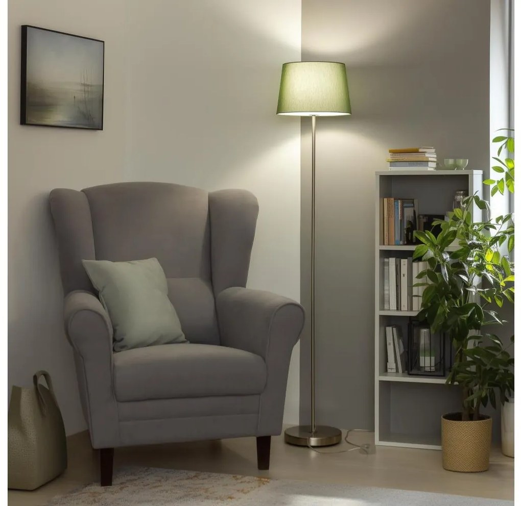 Brilagi - LED állólámpa CERIA 1xE27/40W/230V átmérő 30 cm zöld/matt króm