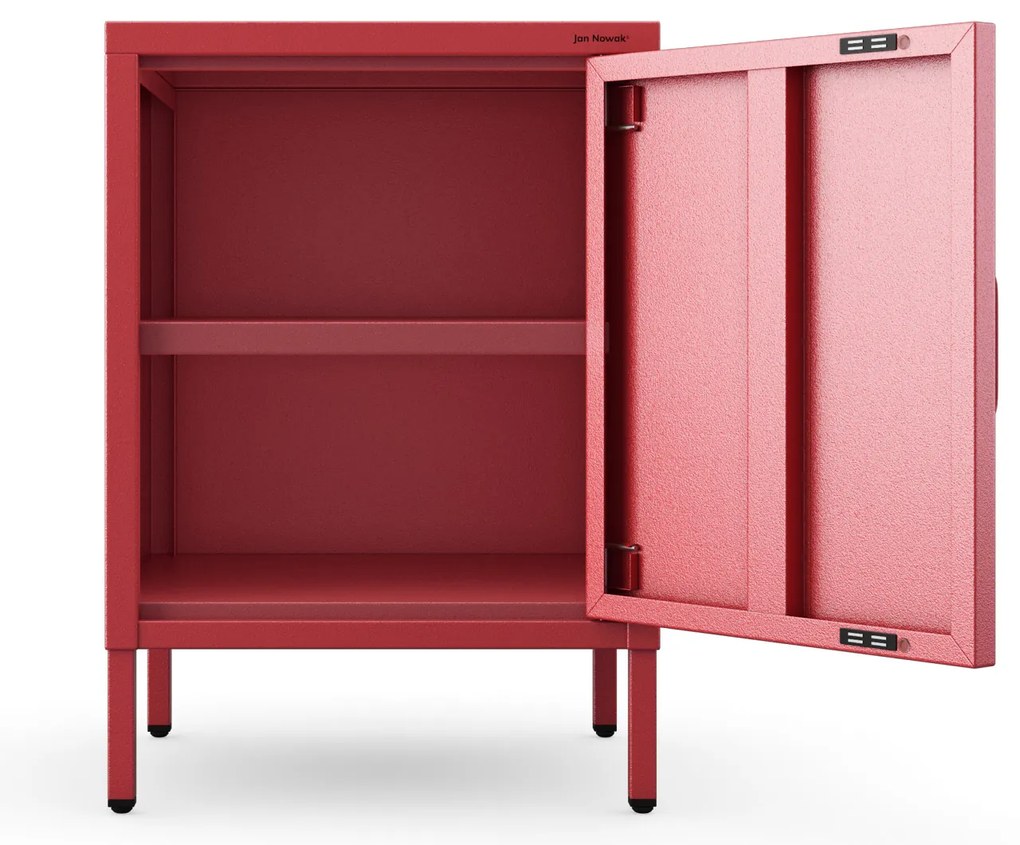 Éjjeliszekrény MIA, 424 x 595 x 400 mm, Modern: piros