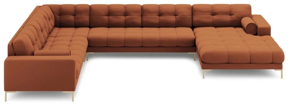 Téglavörös sarokkanapé (bal oldali) Bali – Cosmopolitan Design