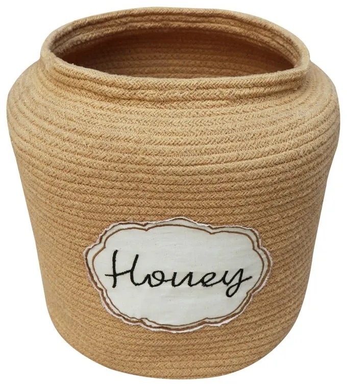 Világosbarna textil játéktároló kosár ø 28x27 cm Honey Pot – Lorena Canals