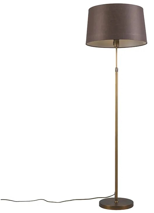 Állólámpa bronz barna árnyékolóval 45 cm állítható - Parte