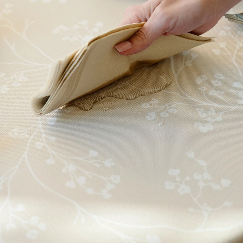 Goldea teflonbevonatú asztalterítő - indás növények 120 x 160 cm