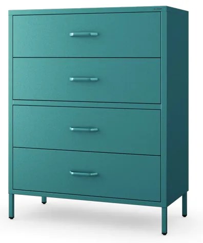 Komód CARLA , 800 x 1015 x 400 mm, Modern: tengerszínű