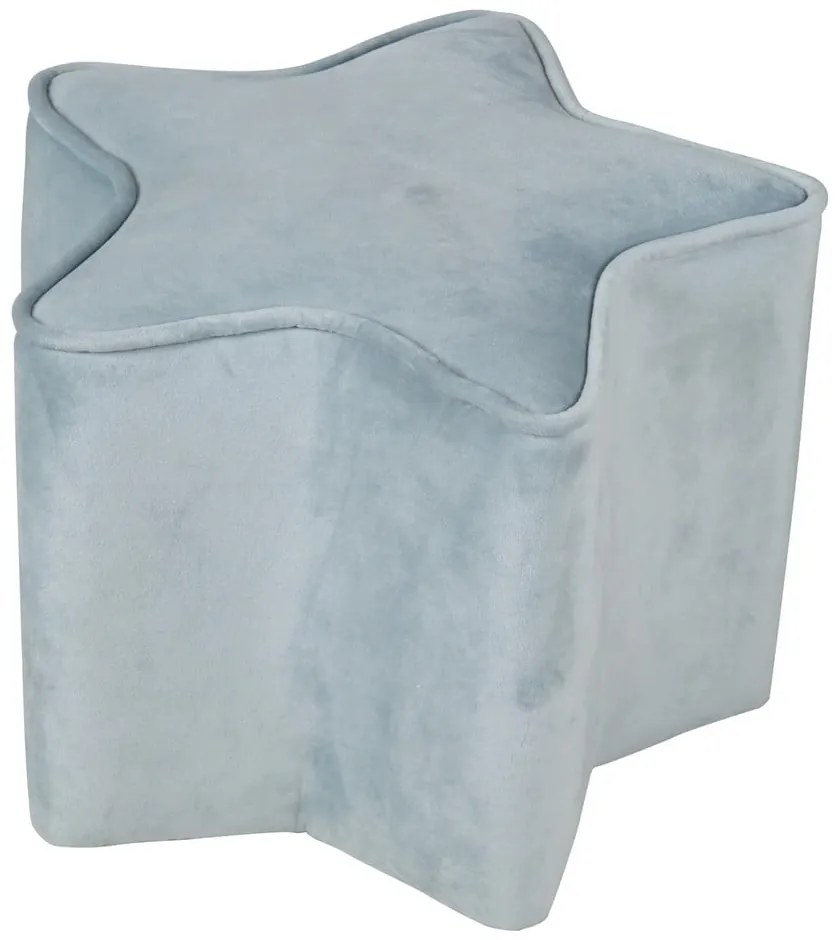 Világoskék bársony gyerek puff Lil Sofa – Roba