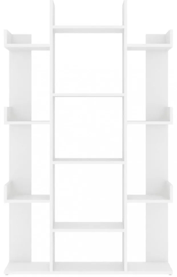fehér szerelt fa könyvszekrény 86 x 25,5 x 140 cm