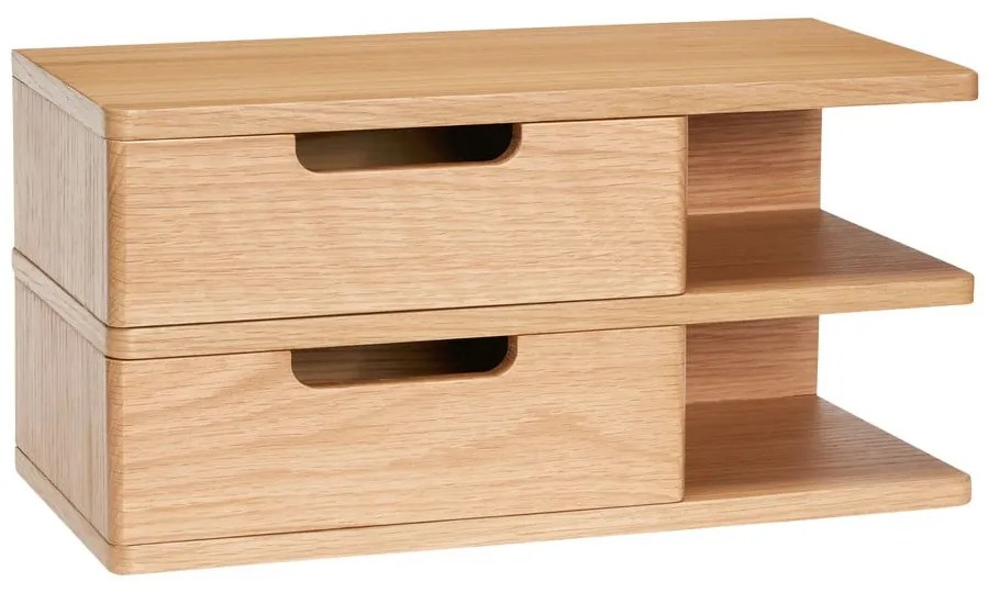 Natúr színű függő éjjeliszekrény tölgyfa dekorral Öppen – Hübsch